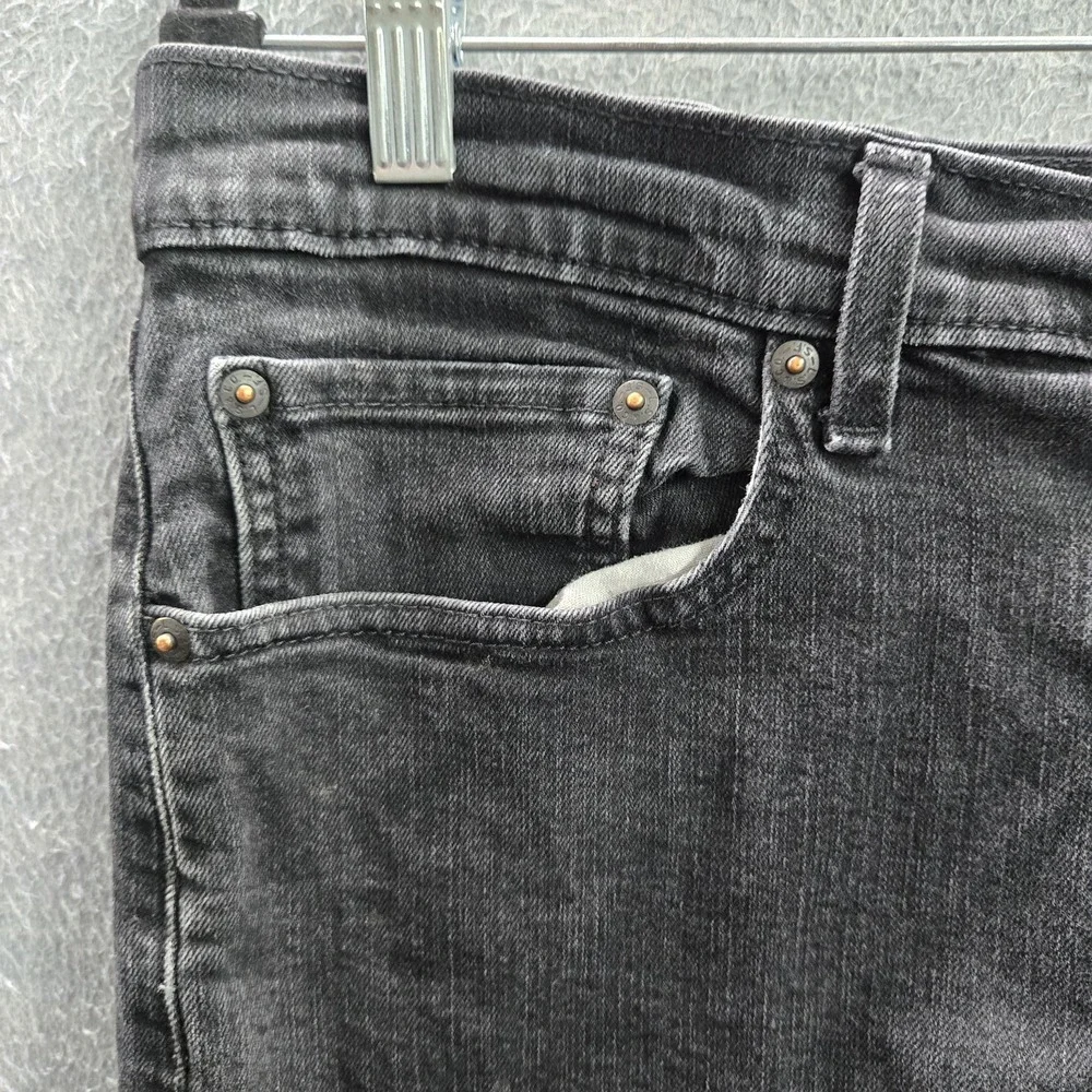 Levi's 505 Men Jeans 38X30 Black Denim Regular Fit 28